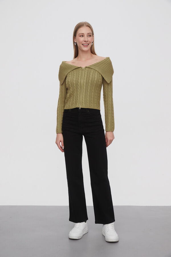CARDIGAN DAIARITA VERDE OLIVA CLARO