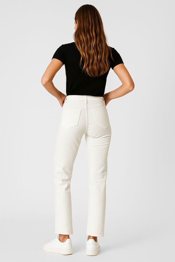 PANTALON ILONE MARFIL  / OFF WHITE image number null