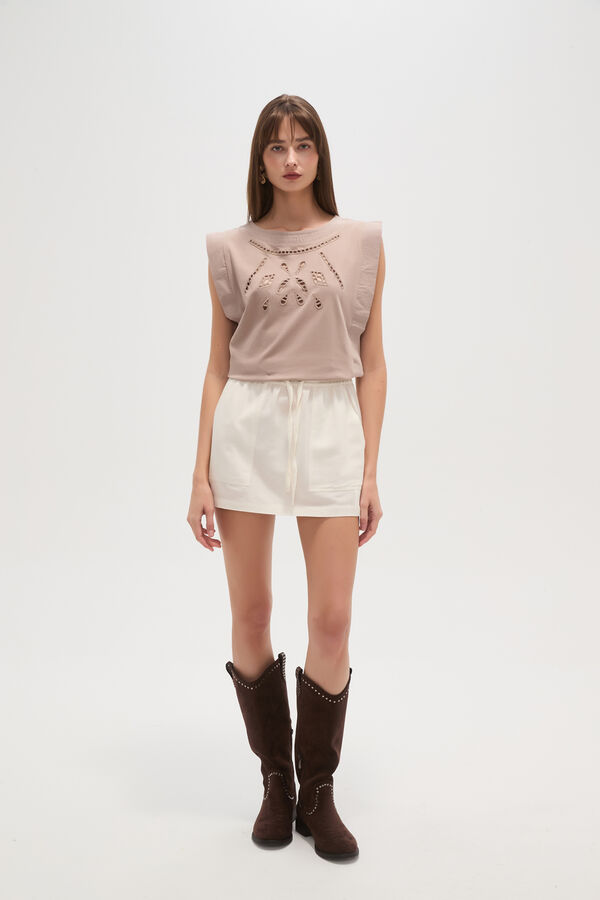 FALDA LUPEER MARFIL  / OFF WHITE image number null