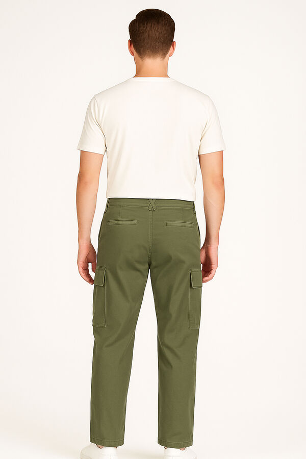 PANTALON WORKER VERDE OLIVA OSCURO image number null