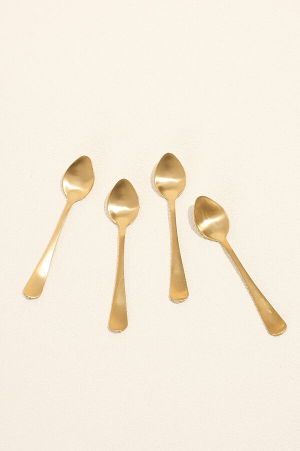 Cuchara para caf&eacute; Olivo Set 4 un. dorado COLOR UNICO image number null
