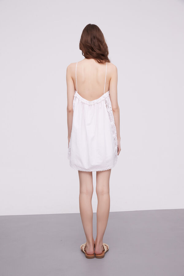 VESTIDO TYRES MARFIL  / OFF WHITE image number null