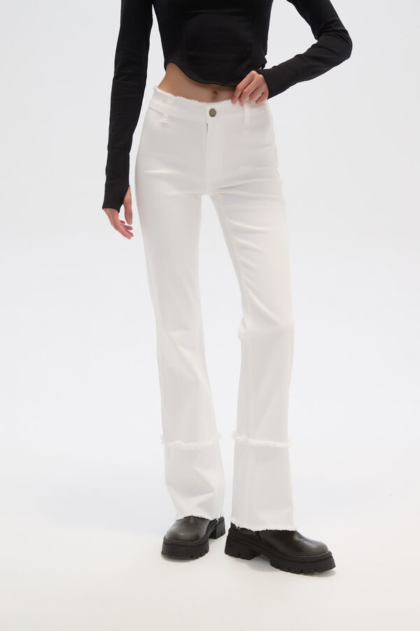 PANTALON BASCERA MARFIL  / OFF WHITE image number null