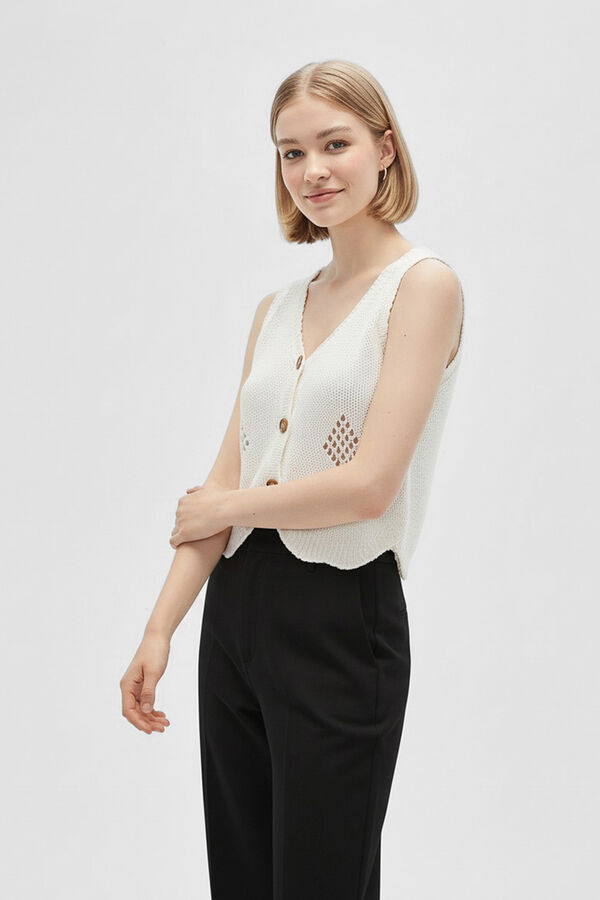 CHALECO YOLANDA BLANCO image number null