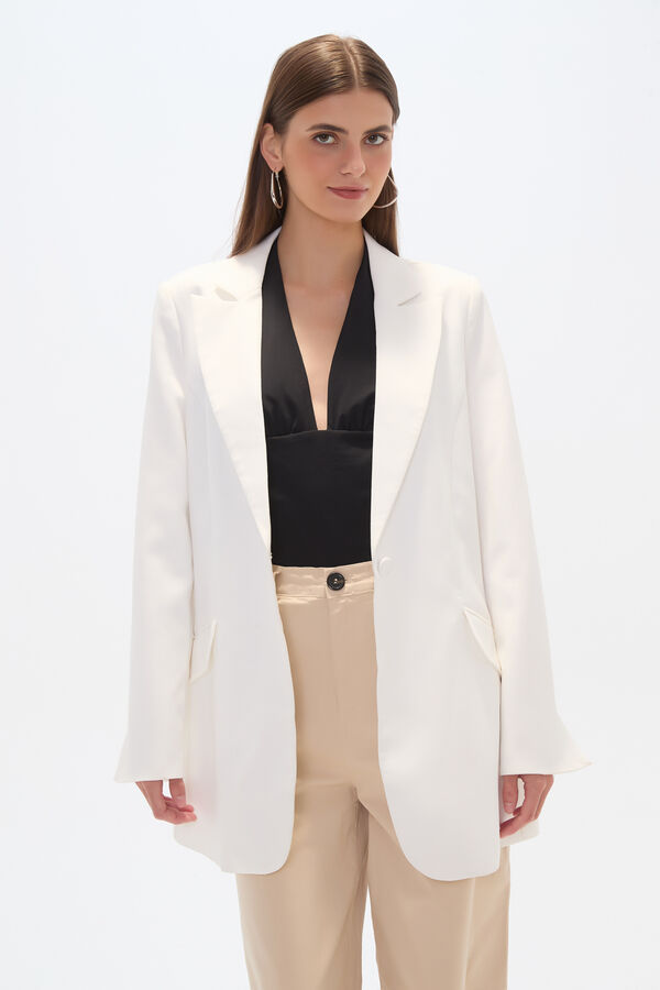 BLAZER JULIET MARFIL  / OFF WHITE image number null
