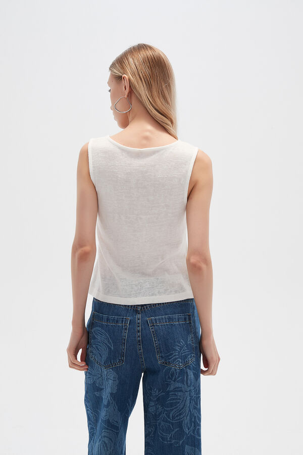 TOPS PAWEN MARFIL  / OFF WHITE image number null