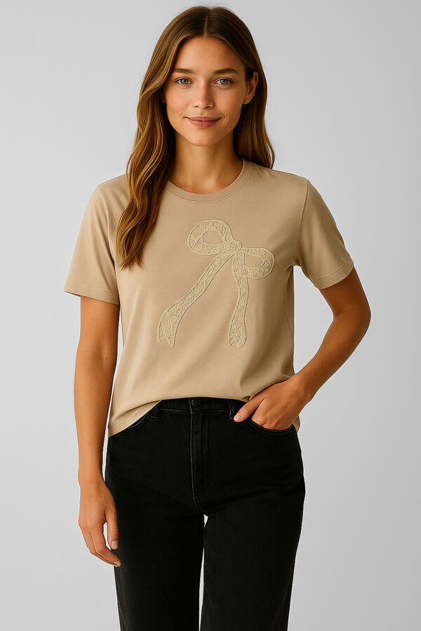 REMERA HUX TAUPE CLARO