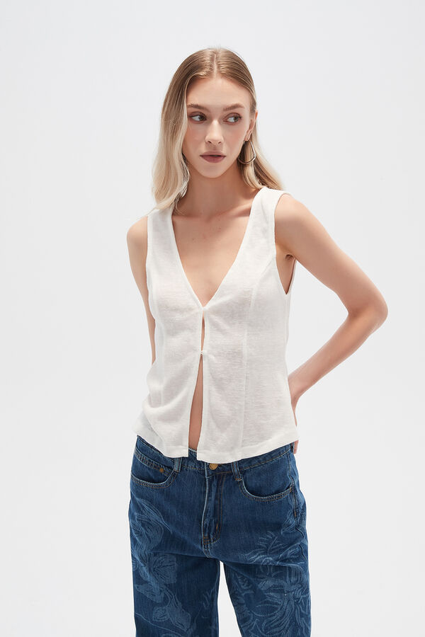TOPS PAWEN MARFIL  / OFF WHITE image number null