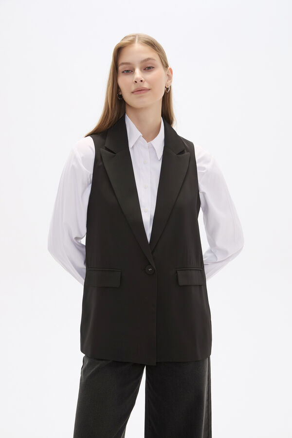 CHALECO ETIQUETT NEGRO image number null