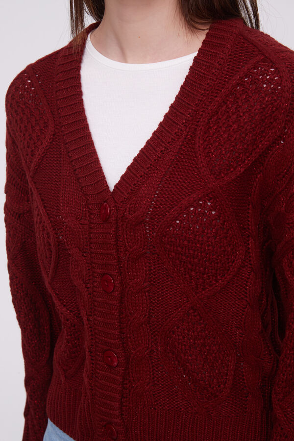 CARDIGAN BARTO BORDEAUX