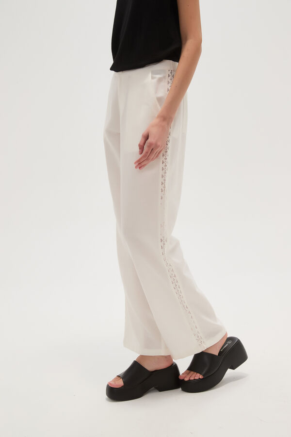 PANTALON ISPANE MARFIL  / OFF WHITE image number null