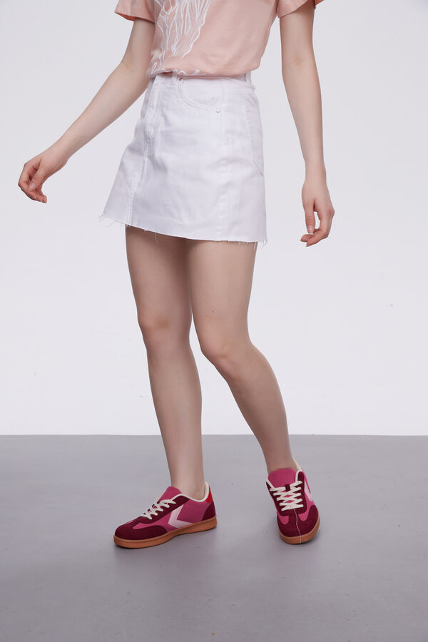 FALDA CHERLA BLANCO image number null