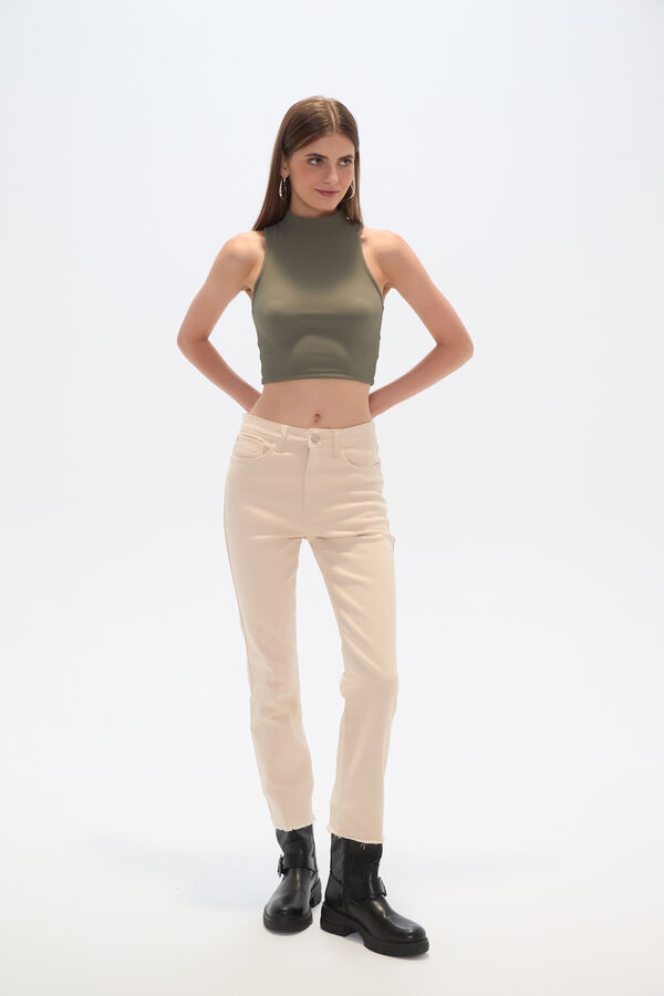 PANTALON CALENDRE BEIGE CLARO image number null