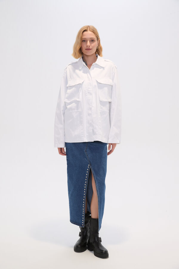 CHAQUETA JUSPEN MARFIL  / OFF WHITE image number null