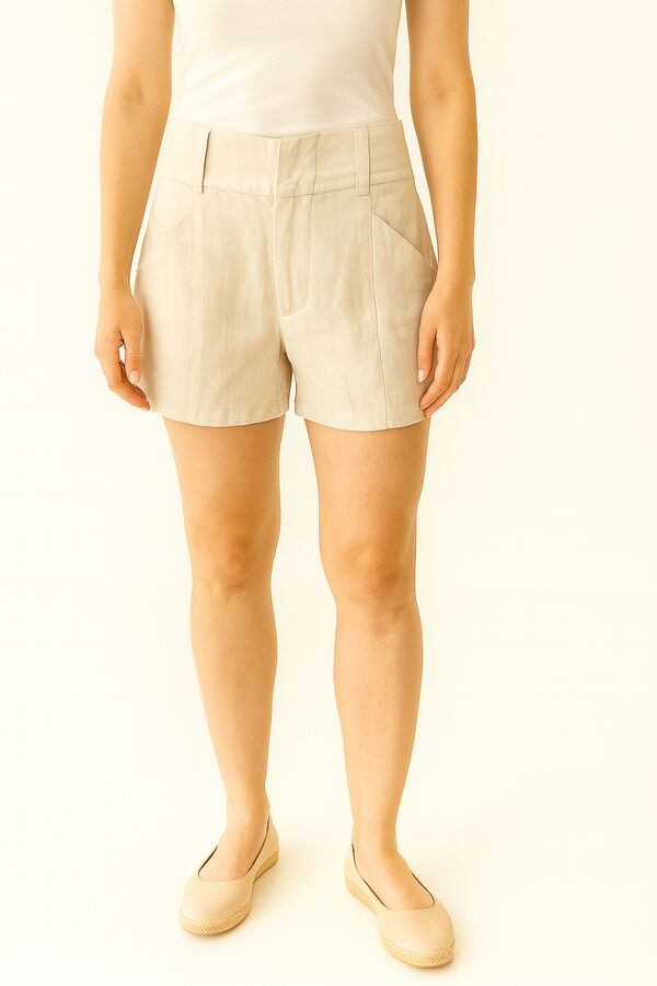 SHORT LUAPAN MARFIL  / OFF WHITE image number null