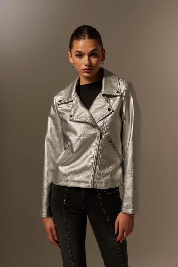 CAMPERA STANGE PLATEADO image number null
