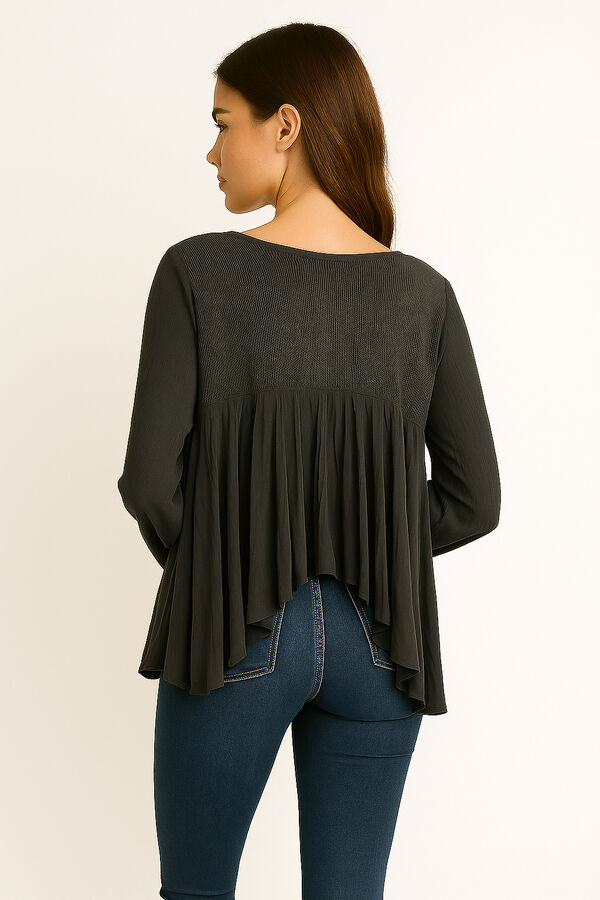 BLUSA ROSHIO GRIS OSCURO image number null