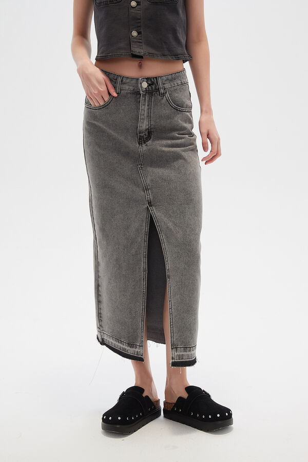 FALDA SILKA GRIS CLARO image number null