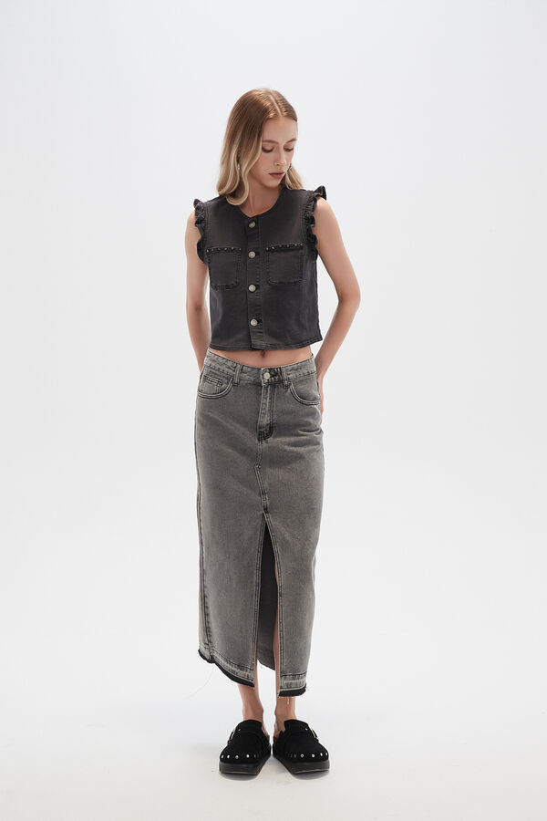 FALDA SILKA GRIS CLARO image number null