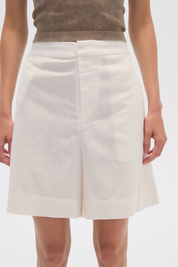 SHORT MUNNAT MARFIL  / OFF WHITE image number null