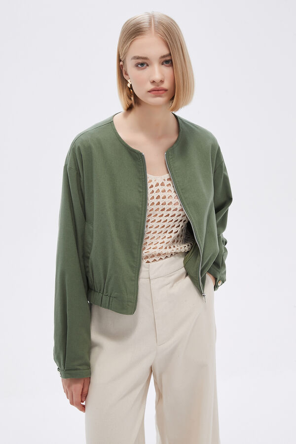 CAMPERA AROLA VERDE OLIVA image number null