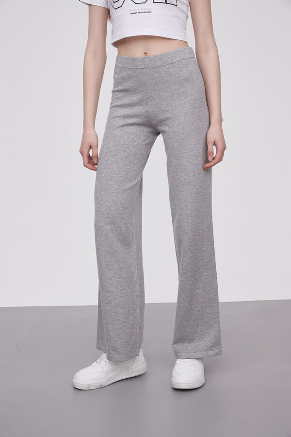 PANTALON JAMBEL GRIS MELANGE MEDIO image number null