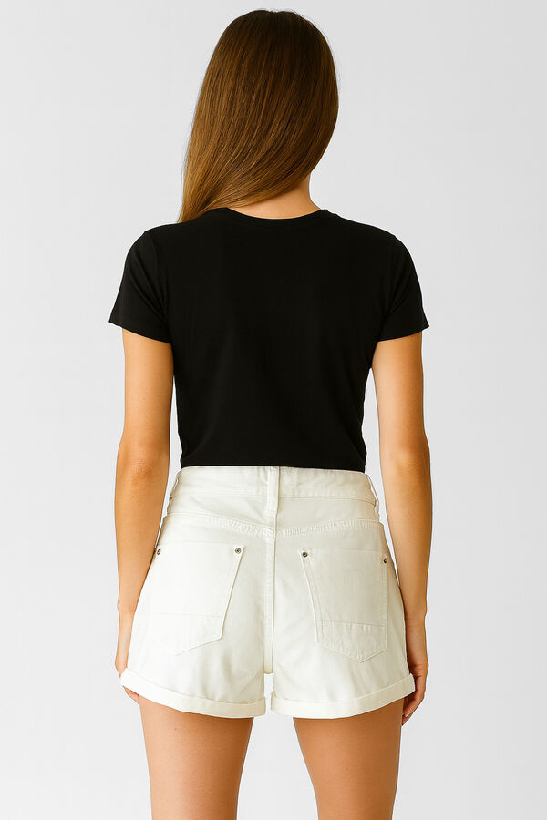 SHORT CHAERINA MARFIL  / OFF WHITE image number null