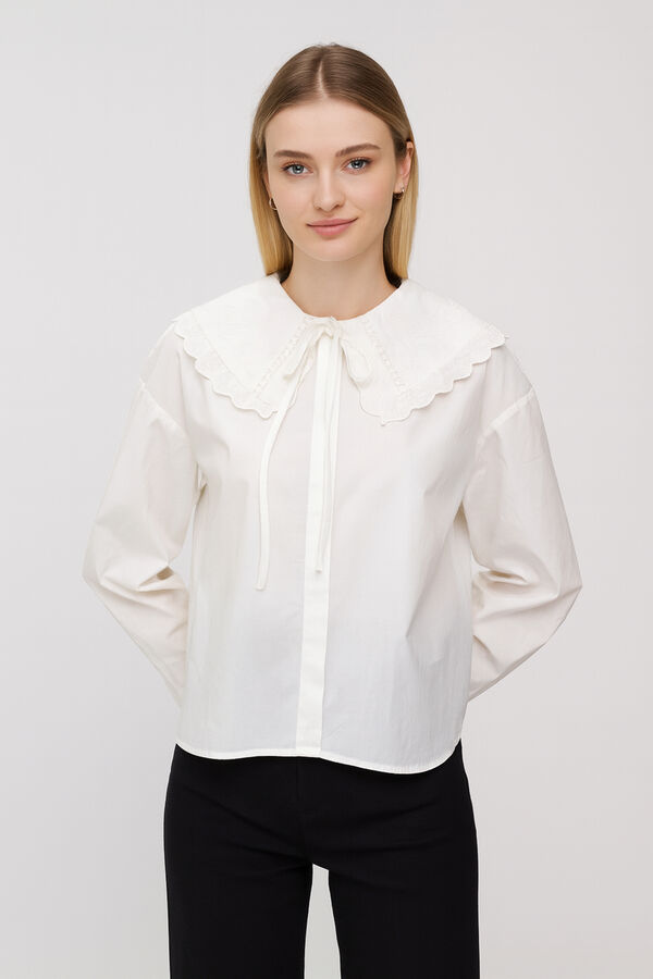 BLUSA MENDS MARFIL  / OFF WHITE image number null