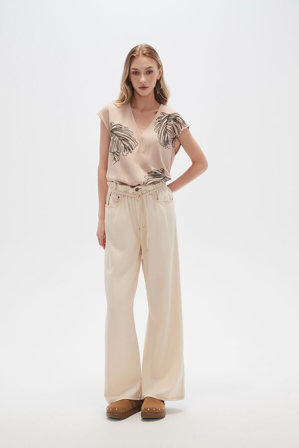 PANTALON RAVON CRUDO / NATURAL image number null