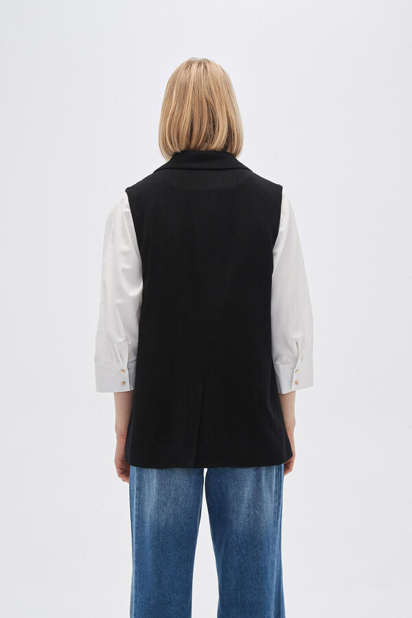 CHALECO RITCHI NEGRO image number null