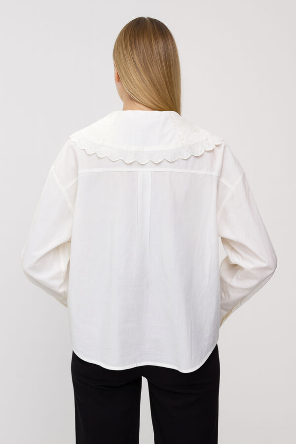 BLUSA MENDS MARFIL  / OFF WHITE image number null