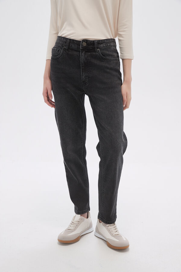 PANTALON JEANIU GRIS OSCURO image number null