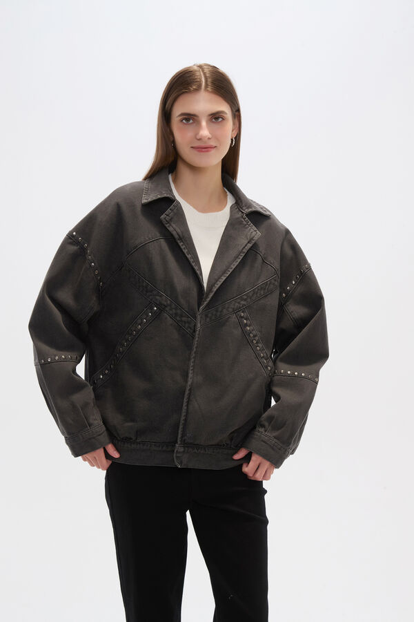 CAMPERA FILOI GRIS OSCURO image number null