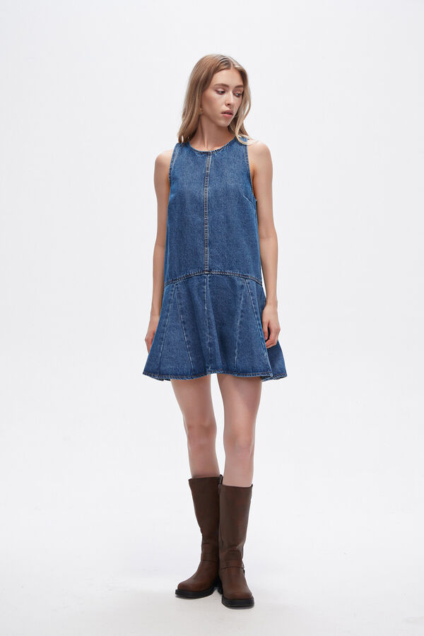 VESTIDO SUAMA AZUL MEDIO image number null