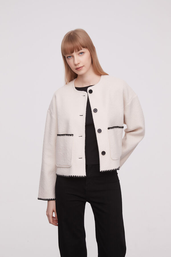 CHAQUETA SHANDIE MARFIL  / OFF WHITE image number null