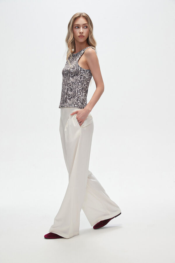PANTALON ROVI MARFIL  / OFF WHITE image number null