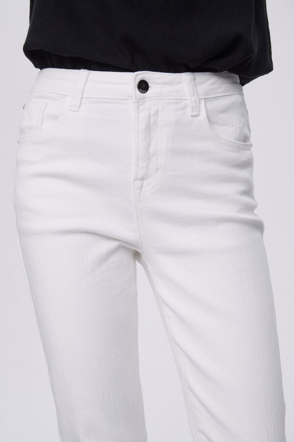 PANTALON CALENDRE MARFIL  / OFF WHITE image number null