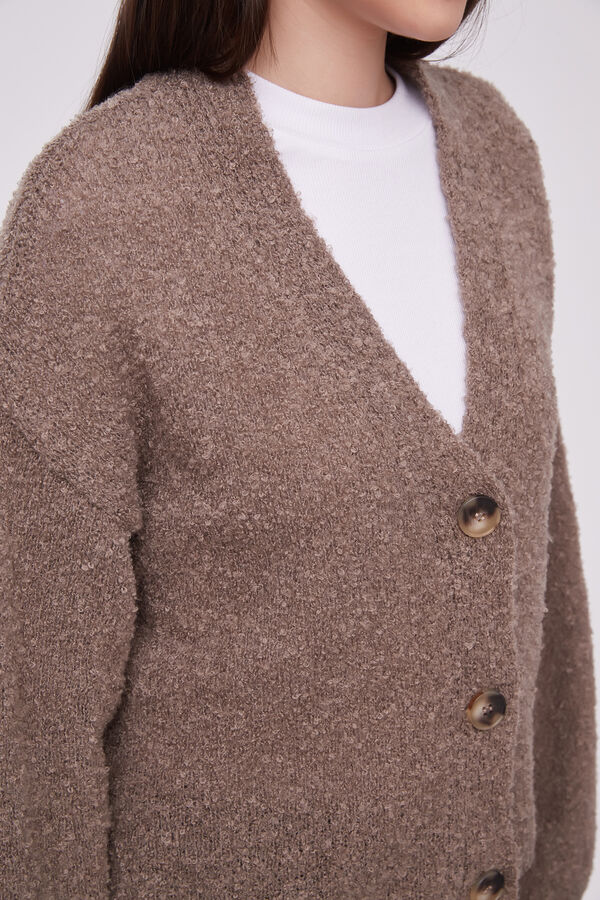 CARDIGAN CALIN TAUPE / MINK / VISON