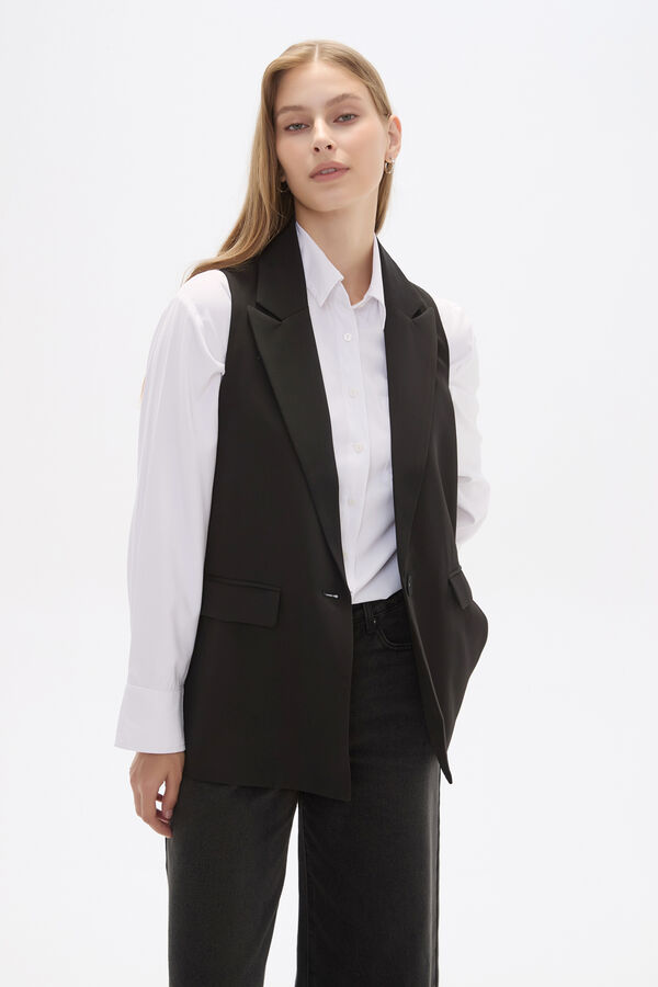 CHALECO ETIQUETT NEGRO image number null