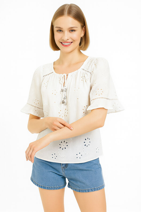 CAMISA MAZAL MARFIL  / OFF WHITE image number null