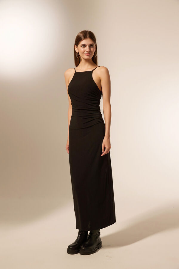 VESTIDO BISONTE NEGRO image number null