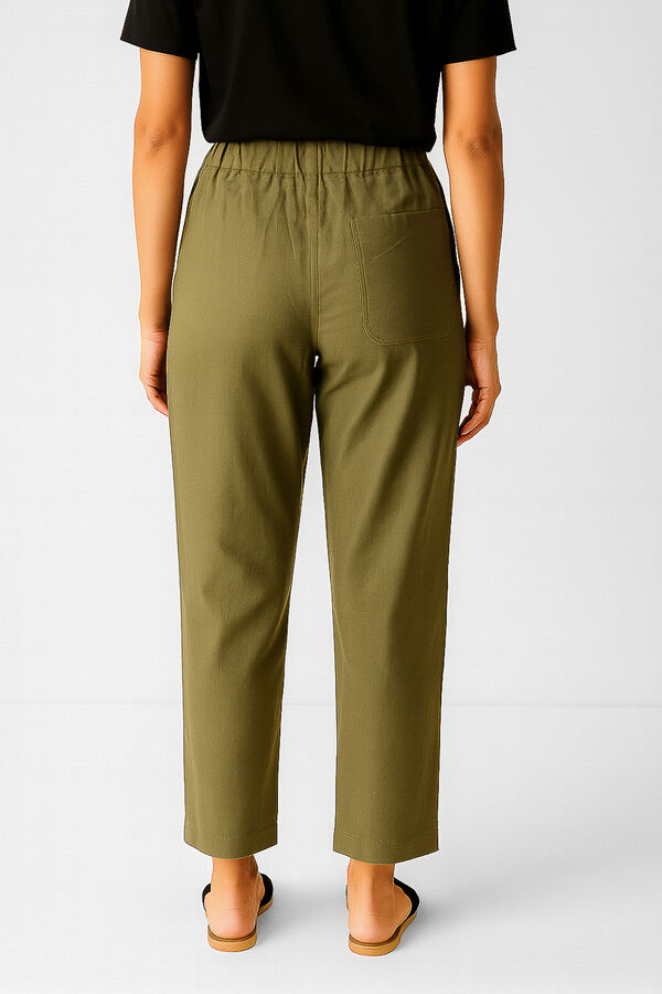 PANTALON BASILIA VERDE OLIVA CLARO image number null