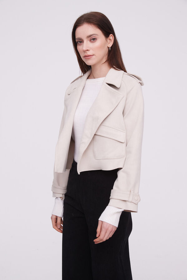 CHAQUETA GUYA CRUDO / NATURAL image number null