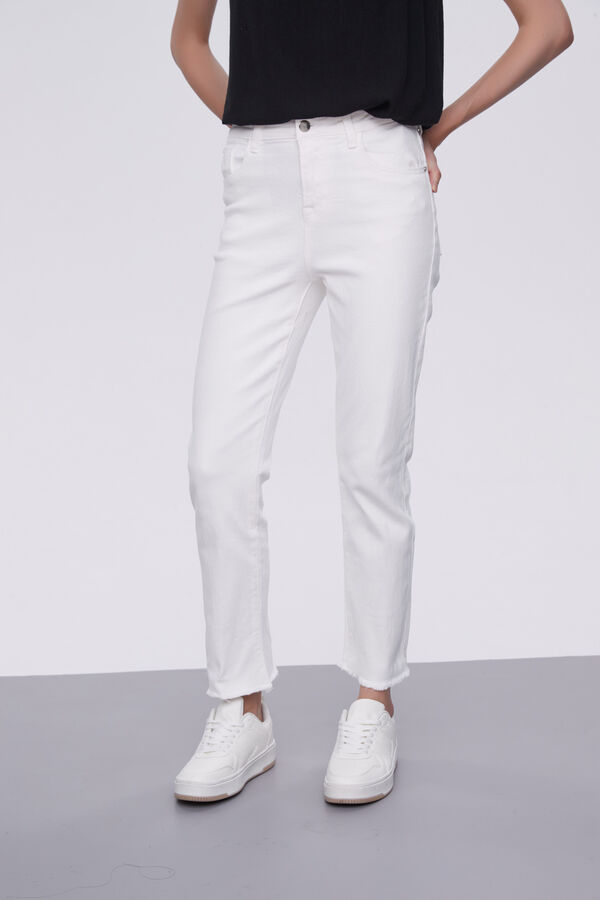 PANTALON CALENDRE MARFIL / OFF WHITE