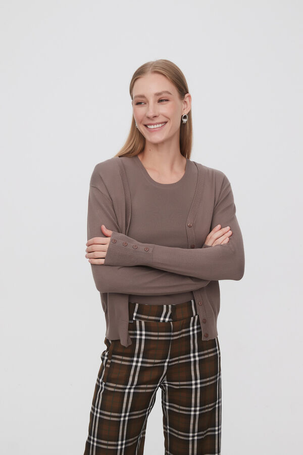 SACO PERI TAUPE / MINK / VISON image number null