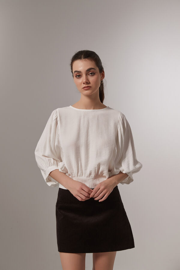 BLUSA ROLAN MARFIL  / OFF WHITE image number null