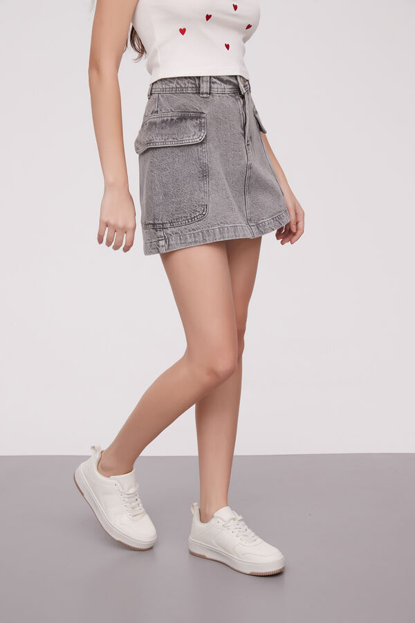 FALDA FINNO GRIS CLARO image number null