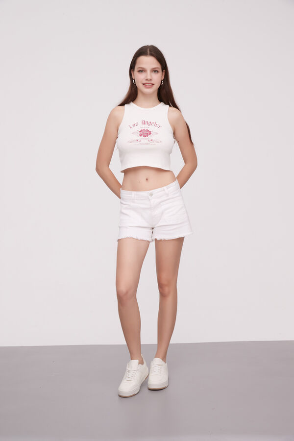 SHORT LILINOE MARFIL  / OFF WHITE image number null