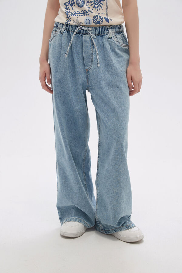 PANTALON MANISA CELESTE GRISACEO image number null