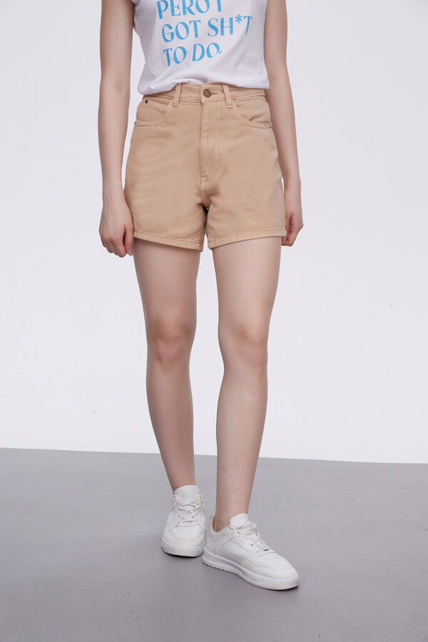 SHORT KARIME BEIGE image number null